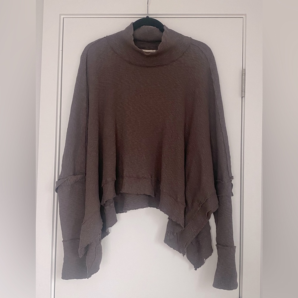 WE THE FREE (Free People) Ribbed Poncho